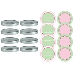 Dr. Oetker Marmeladendeckel-Set Silber