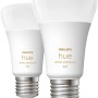 2er-Pack Philips Hue E27 LED-Lampen White Ambiance, 800 lm, warmweiß bis kaltweiß.