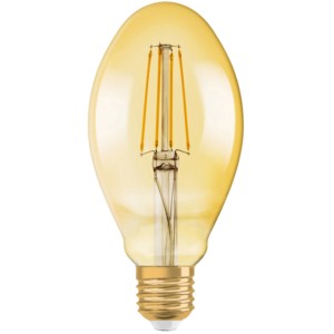 Osram LED-Leuchtmittel E27, 4W, extra warmes Licht, goldgetönt, für Wohnbereiche.