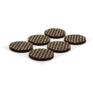 Wagner Antirutschpads-Set EH0122 Ø 22 mm x 3 mm Braun 12-tlg.