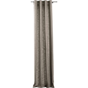 Mydeco Schlaufenschal Balance in Cappuccino, 300x135 cm, einfarbiger Fenstervorhang.