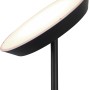 Schwarze LED-Stehleuchte Haora mit Touch-Dimmer, 17W + 3,5W, für Wohn- und Schlafzimmer.