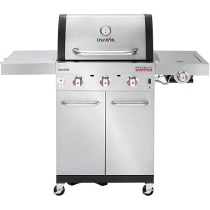 Char-Broil Gasgrill Professional Pro S 3 mit 3 Brennern und TRU-Infrared-System. Grillwagen aus Edelstahl mit Seitenablagen.