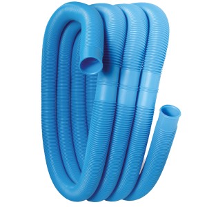 Blauer Steinbach Poolschlauch, Ø 32 mm, flexibel und teilbar für Poolzubehör.