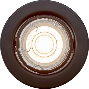 Schwarze LED-Einbauleuchte (3er-Set) aus Metall, warmweißes Licht. Ideal für Deckenmontage.