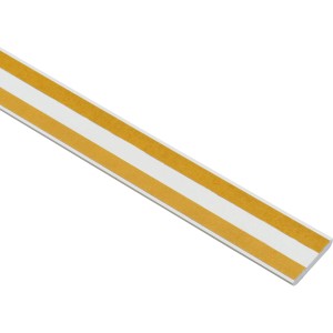 Weiße, selbstklebende Wandleiste (5x33mm, 2,5m) für Fenster-Zubehör.