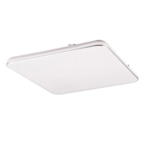 Eckige, weiße Reality LED-Deckenlampe Blanca für Wohnräume und Flure.