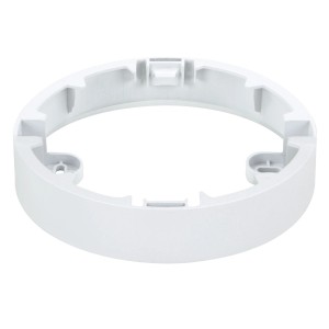 Weißer E2 Elektro Aufbaurahmen Style R 145 für Deckenleuchten, Ø 14,5 cm.