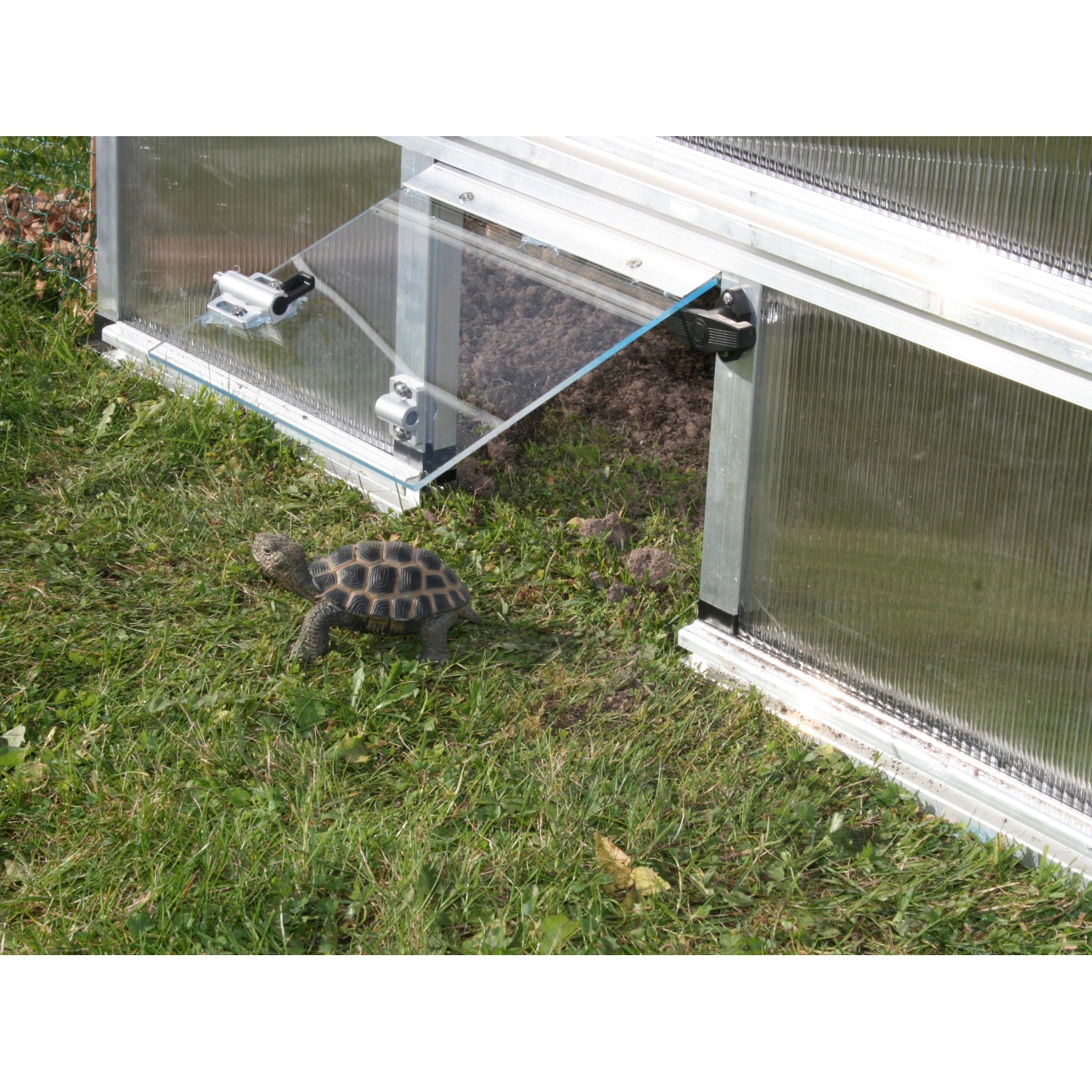 KGT SchildkrötenUnterbau für Frühbeet Premium 200, 25 cm x 200 cm Alu