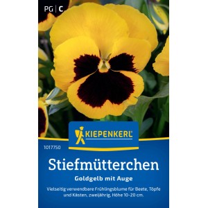Kiepenkerl Saatgut Stiefmütterchen Goldgelb mit Auge