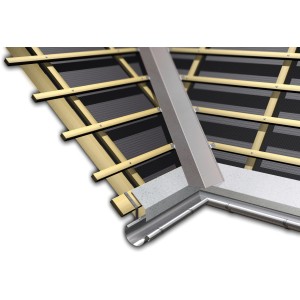 Alu Kehlblech Zuschnitt, 333 mm x 2000 mm, zur Wasserableitung am Dach.