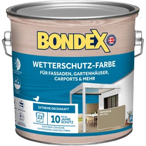 Bondex Wetterschutz-Farbe RAL 7034 Marehalm 2,5 l
