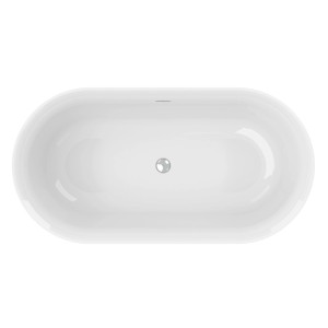 Ottofond Badewanne Mince Freistehend 155 cm Weiß