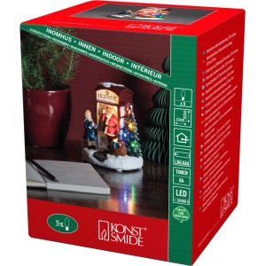 Konstsmide LED Szenerie Weihnachtsmann in Telefonzelle