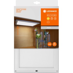 Ledvance LED-Unterbauleuchte Cabinet Panel 2er-Set, 30x20cm, mit Bewegungssensor und Dimmfunktion.