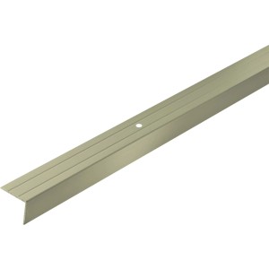 Arcansas Treppenkantenprofil aus Aluminium, 25x20x1000 mm, in Bronze.