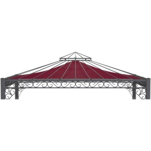 Weinrotes Eleo Sonnensegel Genua/Trento für Lauben & Pavillons.