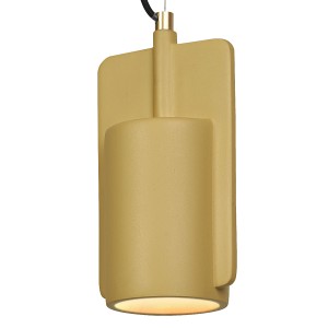 Goldene Ledvance Pendelleuchte Decor Mold, 150 cm hoch, Durchmesser 15,5 cm.