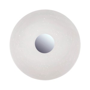 Runde LED-Deckenleuchte Lavinia von Just Light mit Sensor, Chrom, Durchmesser 59 cm.