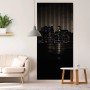 FN Acustico Akustikpaneel Digital mit Skyline-Motiv, 113,3x240cm, zur Schallabsorption und Dekoration.