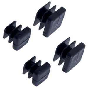 Arcansas Verschlussstopfen, 4er Set, 1,5 cm, aus PVC für Rohre.