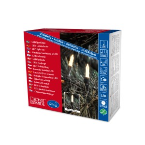 Konstsmide Mini LED Lichterkette 120 warmweiße LEDs innen und außen