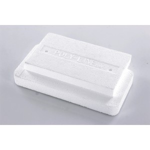 Endeinschub für Styroporstein Big Stone, Poolumrandung aus Styropor, 13,6x9,7x3,2 cm.