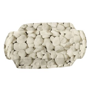 Kleine Wolke Nackenpolster Stepstone Grau, bequeme Kopfstütze für entspannende Bäder.