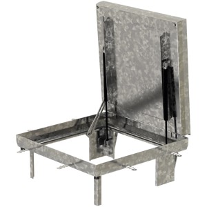 ACO Schachtabdeckung FI 2.0 B125, Stahl verzinkt, 800x800mm mit Öffnungshilfe.