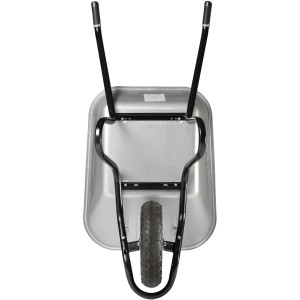 Haemmerlin Einrad-Schubkarre, verzinkte Mulde, 100 l Volumen, 200 kg Traglast, Luftrad.