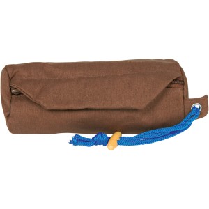 Jollypaw Futterdummy, braun, 8x20 cm. Hunde-Trainingsspielzeug für Futterbelohnung.