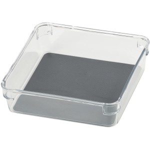 Wenko Schubladeneinsatz Cube M, 16x16cm, transparenter Organizer für Küchenhelfer.