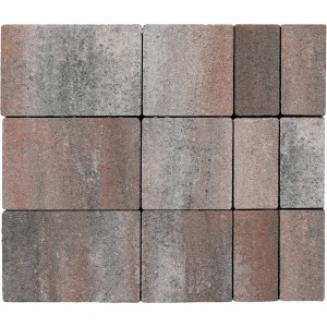 Premac Pflastersteine Cavino Muschelkalk im Mehrformat, Betonpflaster für Außenbereiche.