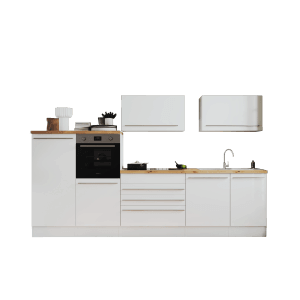 Respekta Küchen-Doppelblock Gabriel 200 cm x 320 cm x 60 cm Weiß