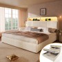 okwish Polsterbett 180x200cm mit Verstellbarem Kopfteil Kinderzimmer Beige ohne Matratze_2