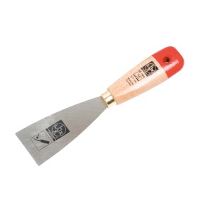 LUX Malerspachtel Flexibel, 50 mm breit, mit Holzgriff und Stahlblatt.