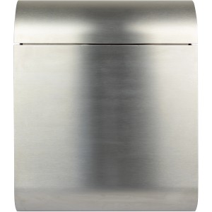 Burg-Wächter Briefkasten Cosmo 3765 Ni aus Edelstahl, Frontansicht.