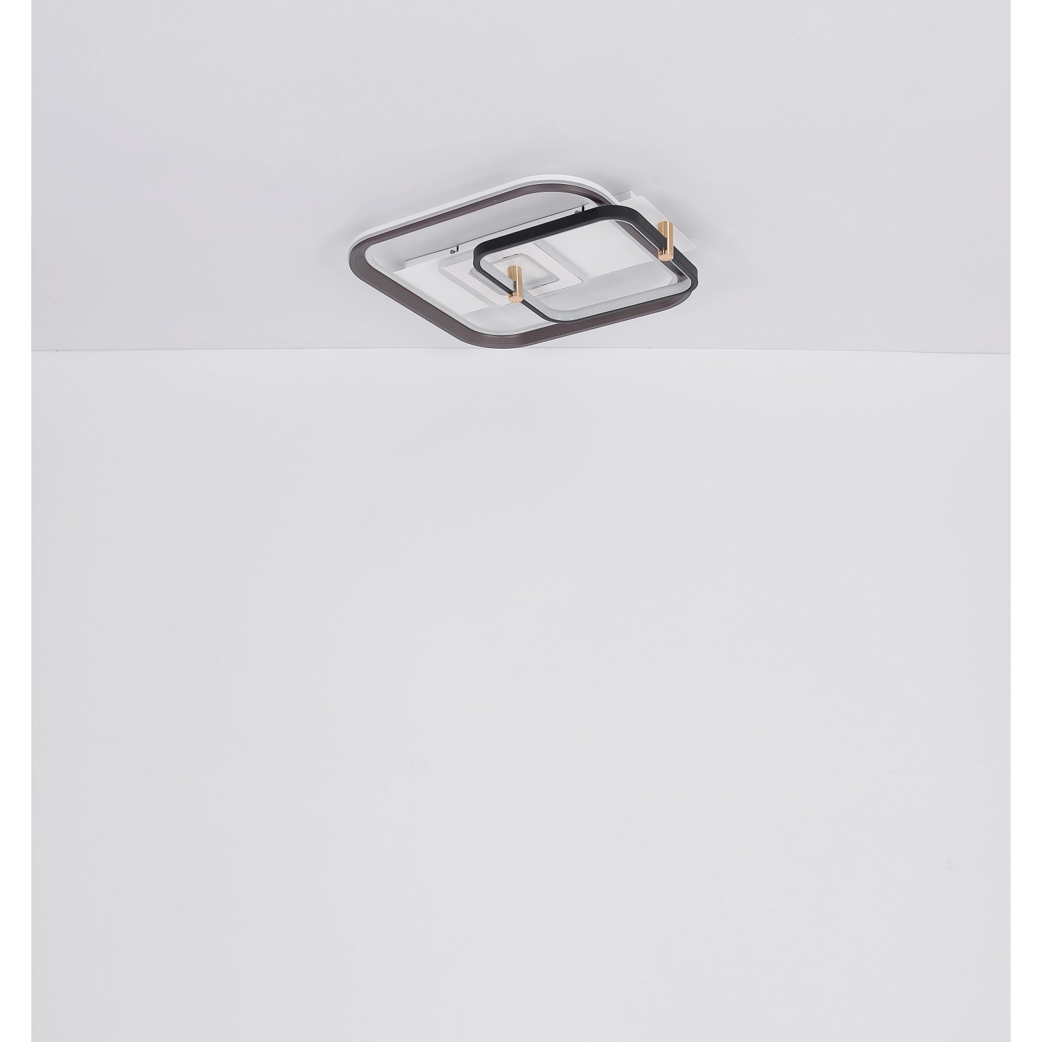 Moderne LED-Deckenleuchte Ani, weiß matt, mit rechteckigem Design für Wohnräume.