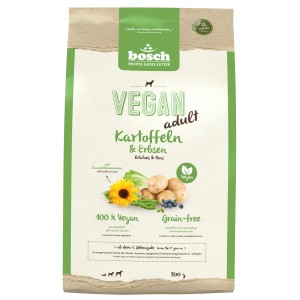 Bosch Pets Vegan Adult Hundefutter mit Kartoffel & Erbse, 800g Packung.