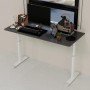okwish Schreibtisch mit HöhenVerstellbar Home Office Kinderzimmer 120x60x90cm Grau_4