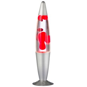 Halogen Lava-Leuchte Rot-Klar