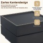 okwish Couchtisch mit Drehfunktion Stauraum Wohnzimmer 60x60x38cm Schwarz_7