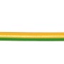Grün-gelbe Aderleitung H07V-U 1,5 mm² (100 m) für Elektroinstallationen in trockenen Räumen.