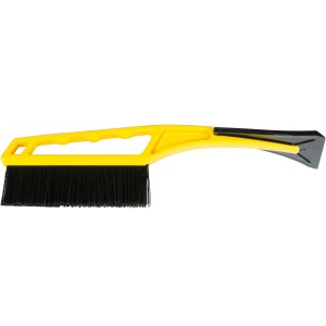 Gelber Sonneck Eiskratzer mit Schneebesen, 34 cm, für die mühelose Frostschutz-Entfernung.