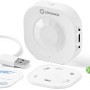 Ledvance Smart+ Bewegungsmelder, 6 cm, Weiß, mit Zubehör für die Montage.