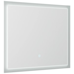 Posseik LED Spiegel 70x53 cm mit Touch-Bedienung und umlaufender Beleuchtung.