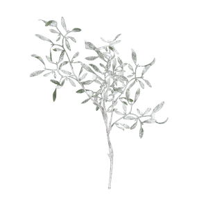 DPI Mistelzweig, 70 cm, grün-weiß, aus Kunststoff für festliche Deko.