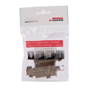 Egger Innenecke Kubisch 6 cm Eiche Hellgrau 2 Stück