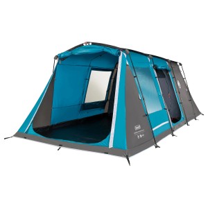 Türkisfarbenes Coleman FastPitch Victoria Falls Zelt für 4 Personen, ideal für Camping & Outdoor.