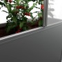 Biohort Gewächshaus Florentina Mini, quarzgrau-metallic, mit reifen Tomatenpflanzen.